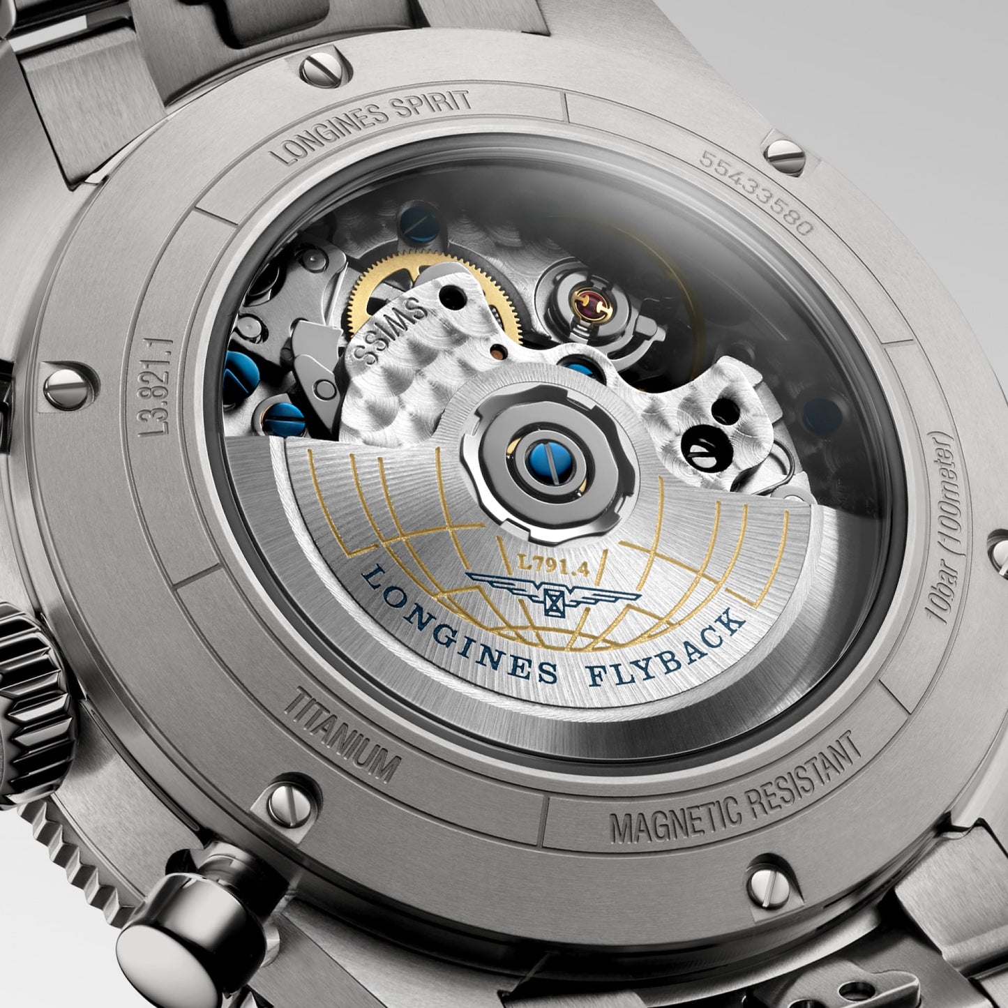 Spirit Flyback Titanium Automatic Watch L3.821.1.53.6