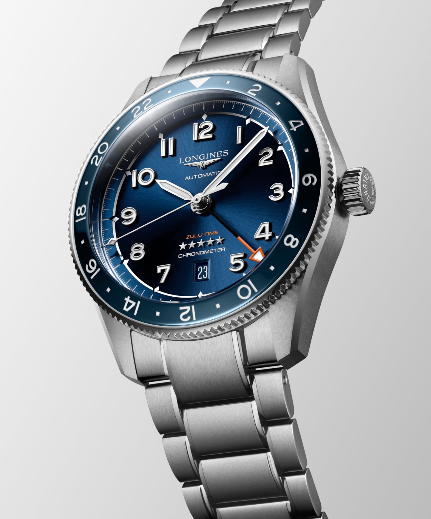 Spirit Zulu Time Automatic Watch L3.812.4.93.6