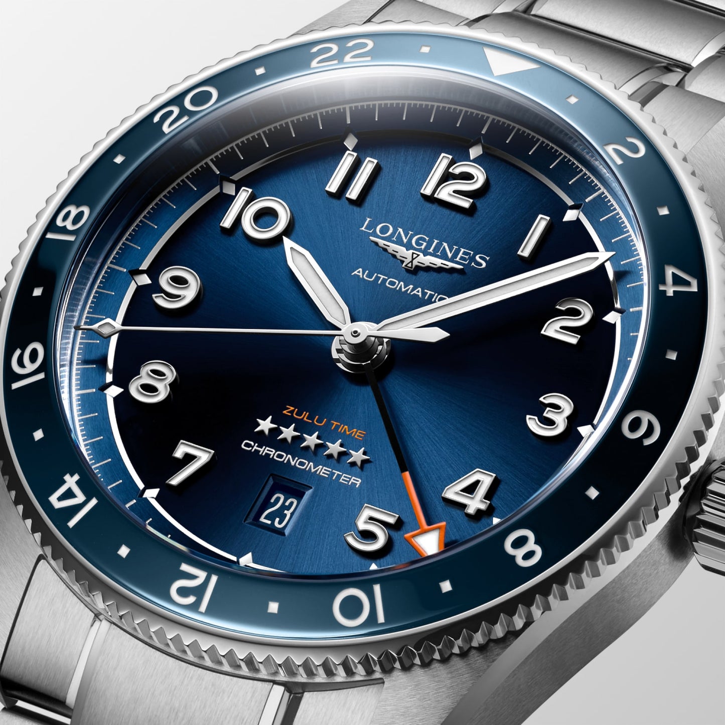 Spirit Zulu Time Automatic Watch L3.812.4.93.6