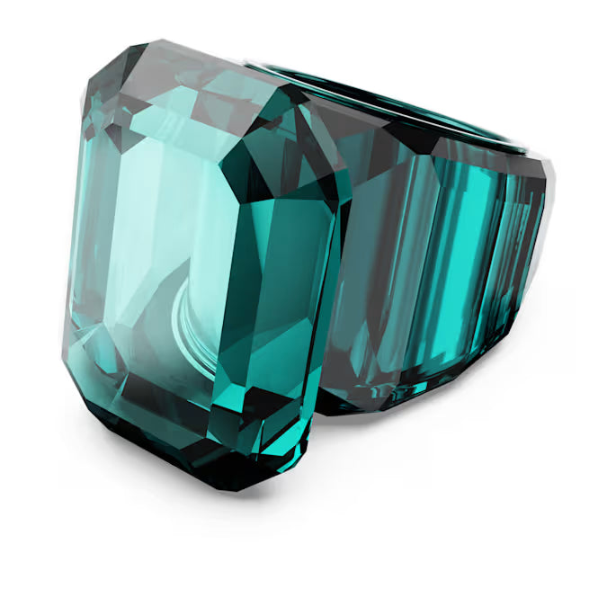 Lucent cocktail ring, Octagon cut, Green
