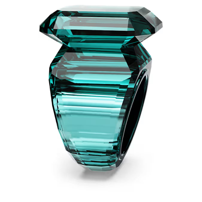 Lucent cocktail ring, Octagon cut, Green