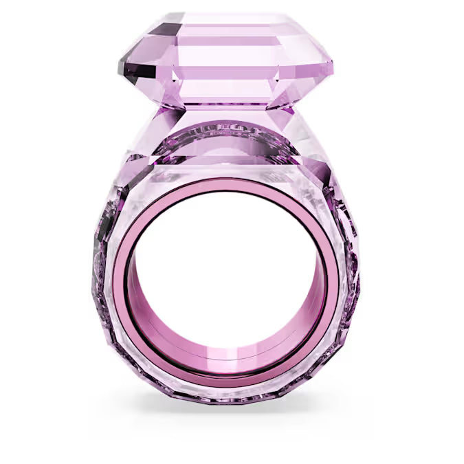 Lucent cocktail ring, Octagon cut, Pink
