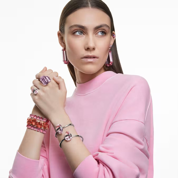 Lucent cocktail ring, Octagon cut, Pink