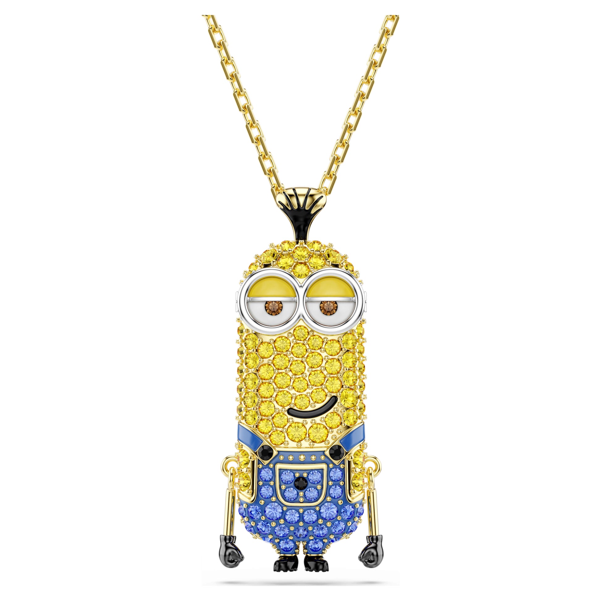 Minions Kevin pendant, Pavé, Multicolored, Gold-tone plated 5743384